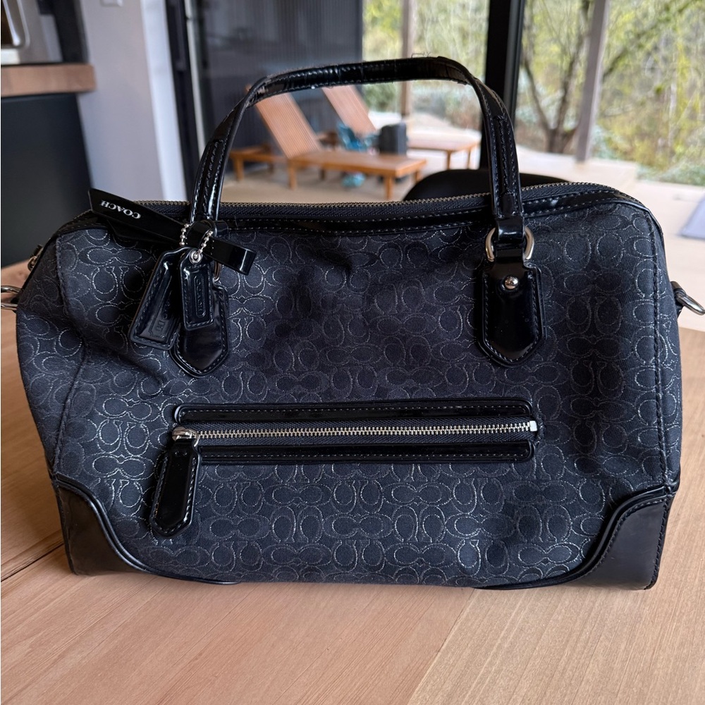 Coach Black and Silver Bag